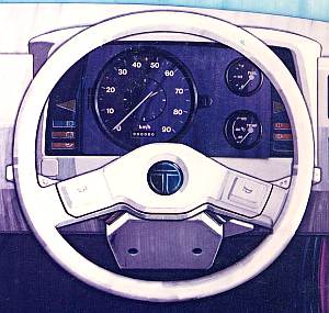 Styling proposal - steering and instrument panel